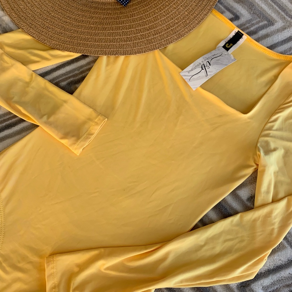 Yellow bodysuit